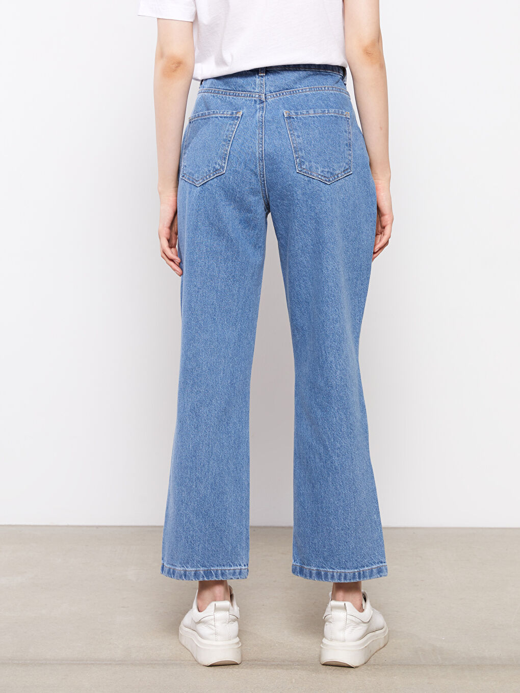 Blugi Drepți cu Potrivire Confortabilă pentru Femei-3