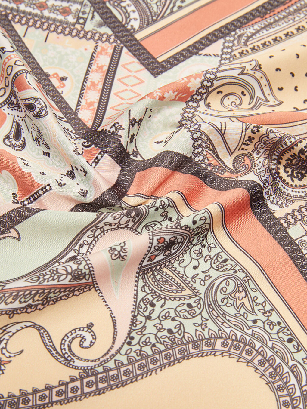 Patterned Women's Satin Bandana-6