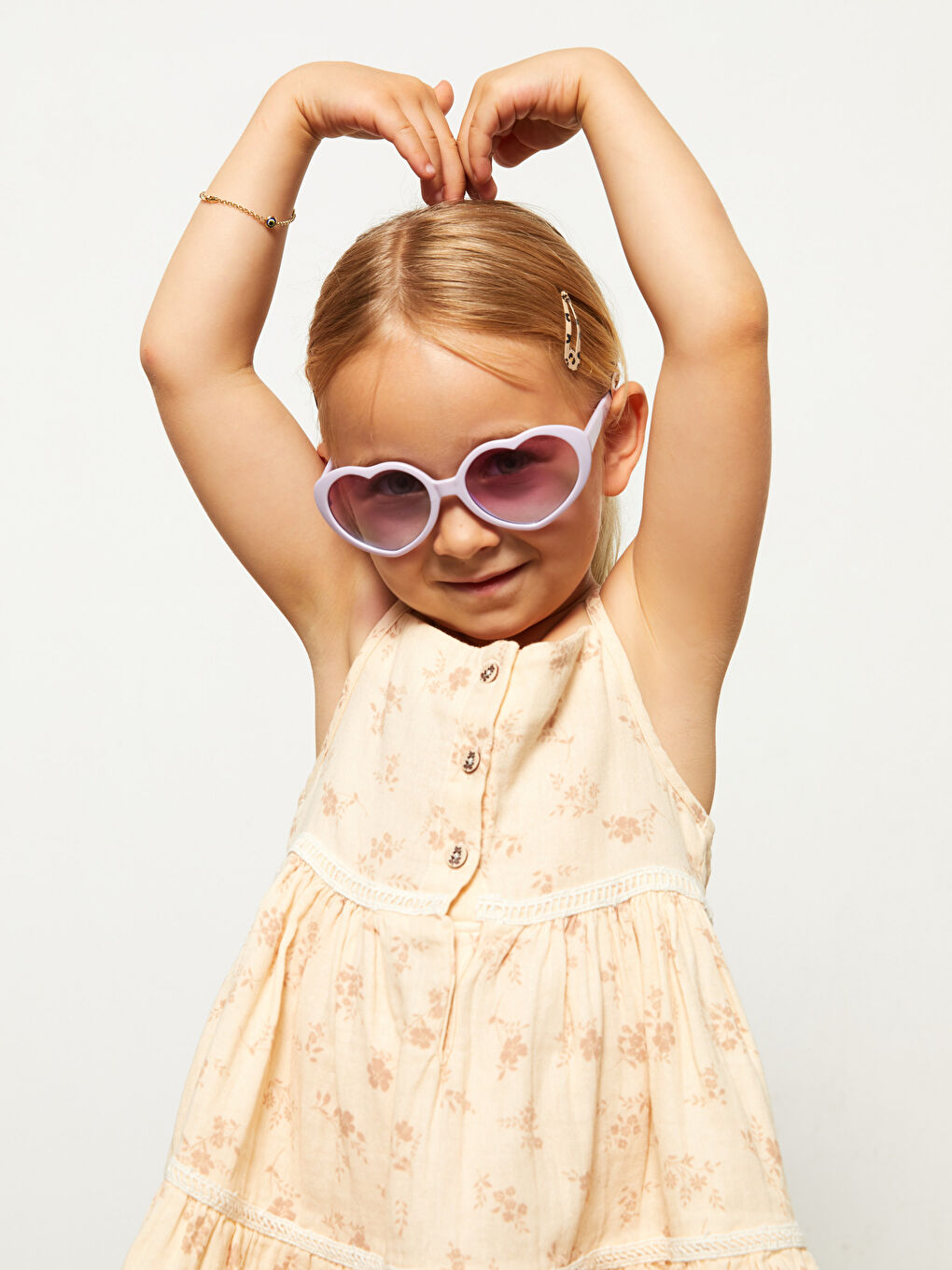 Robe Bébé Filles Imprimée à Col Carré Sans Manches-3