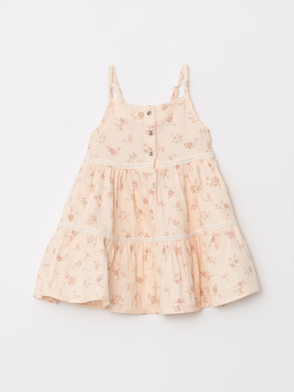 Robe Bébé Filles Imprimée à Col Carré Sans Manches-4