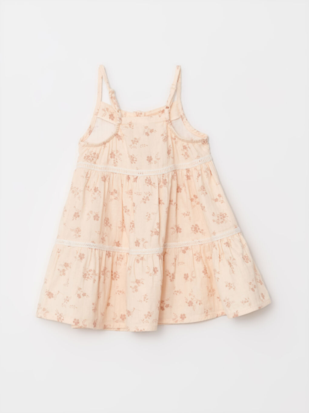 Robe Bébé Filles Imprimée à Col Carré Sans Manches-5