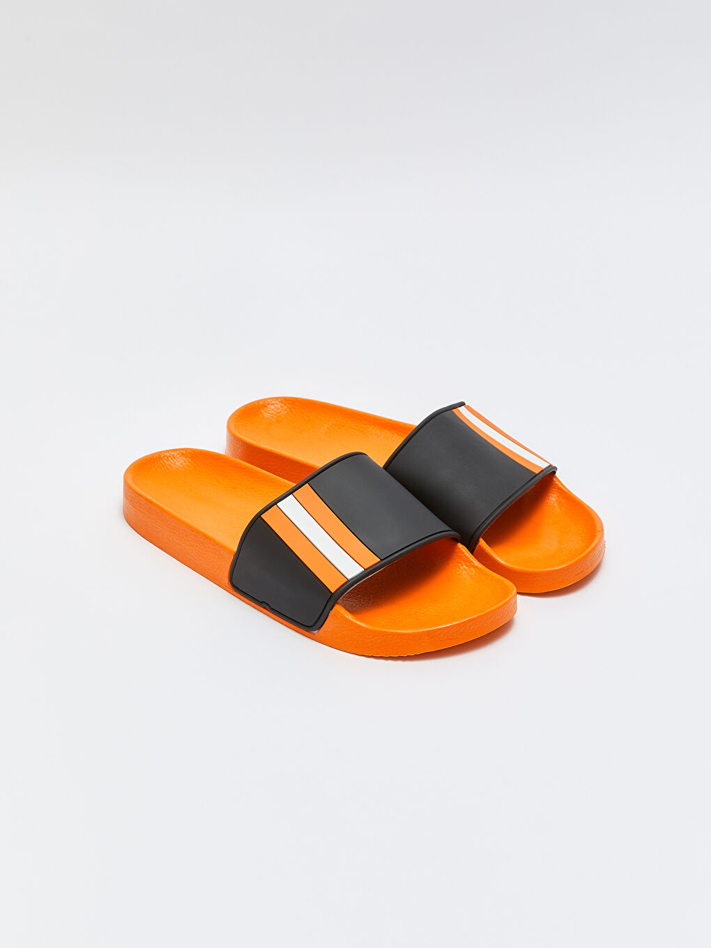 Turuncu Çizgili Tek Bantlı Erkek Terlik