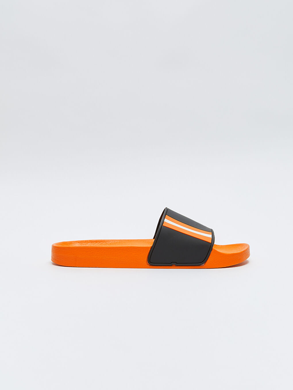 Turuncu Çizgili Tek Bantlı Erkek Terlik-1