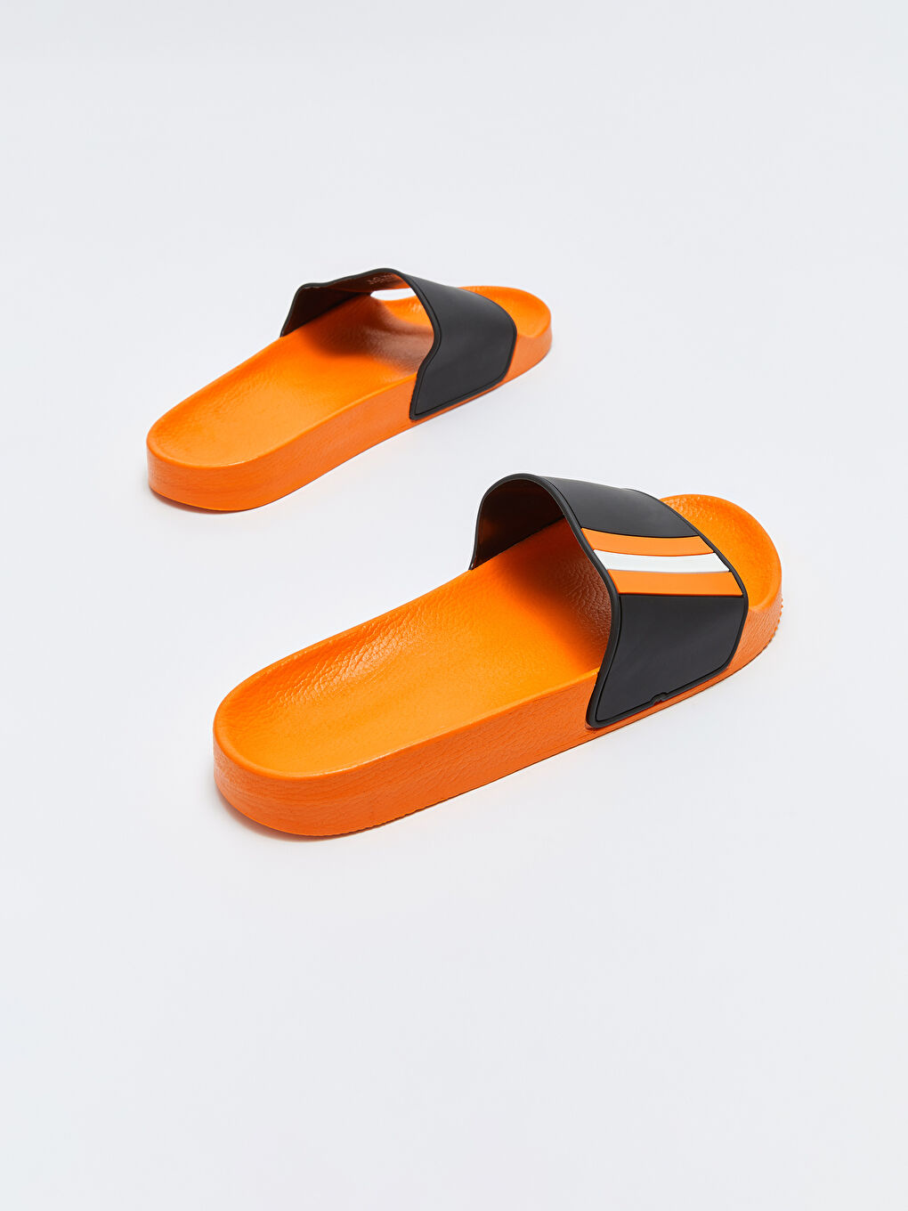 Turuncu Çizgili Tek Bantlı Erkek Terlik-2