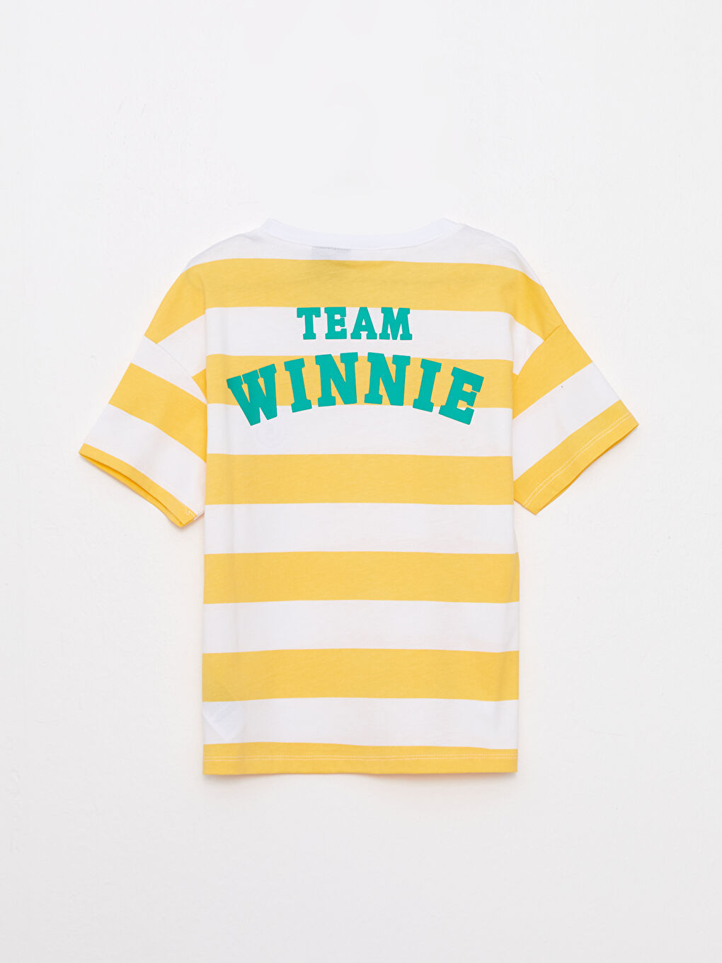 Ekru Bisiklet Yaka Winnie the Pooh Baskılı Kısa Kollu Kız Çocuk Şortlu Pijama Takımı-7