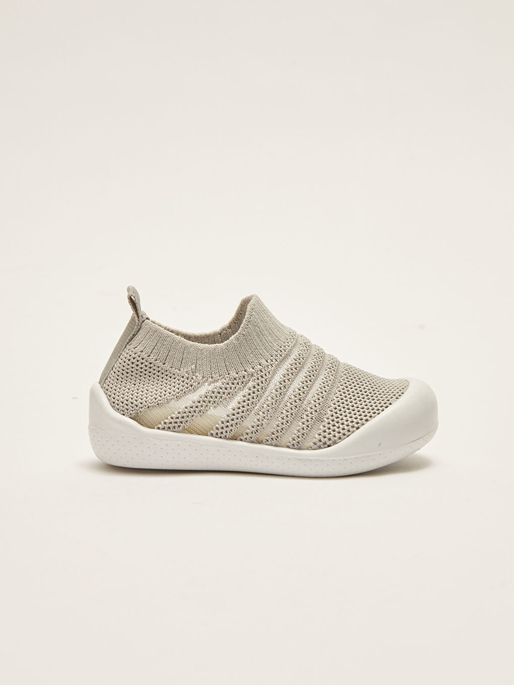 Gri File Detaylı Kız Bebek İlk Adım Ayakkabısı-1