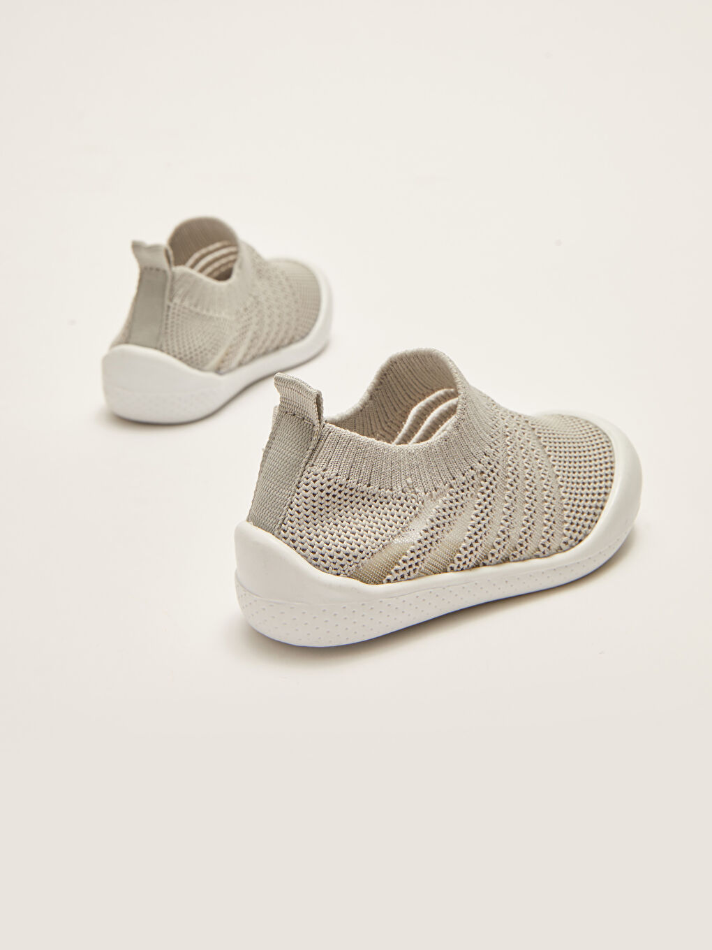 Gri File Detaylı Kız Bebek İlk Adım Ayakkabısı-4