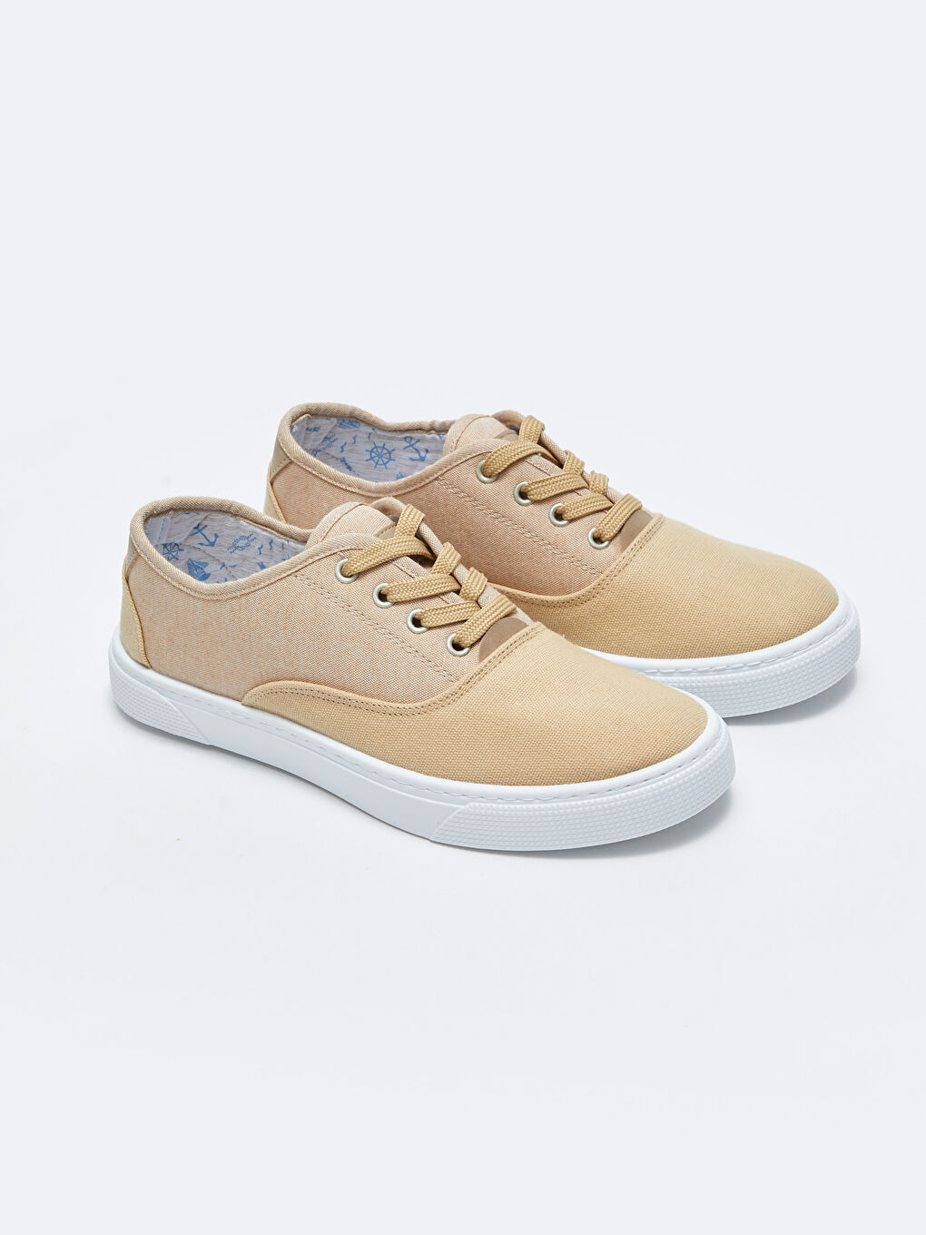 Bej Bağcıklı Erkek Spor Ayakkabı