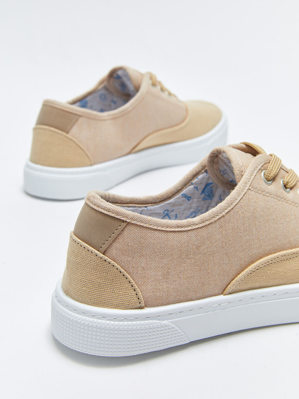 Bej Bağcıklı Erkek Spor Ayakkabı-4