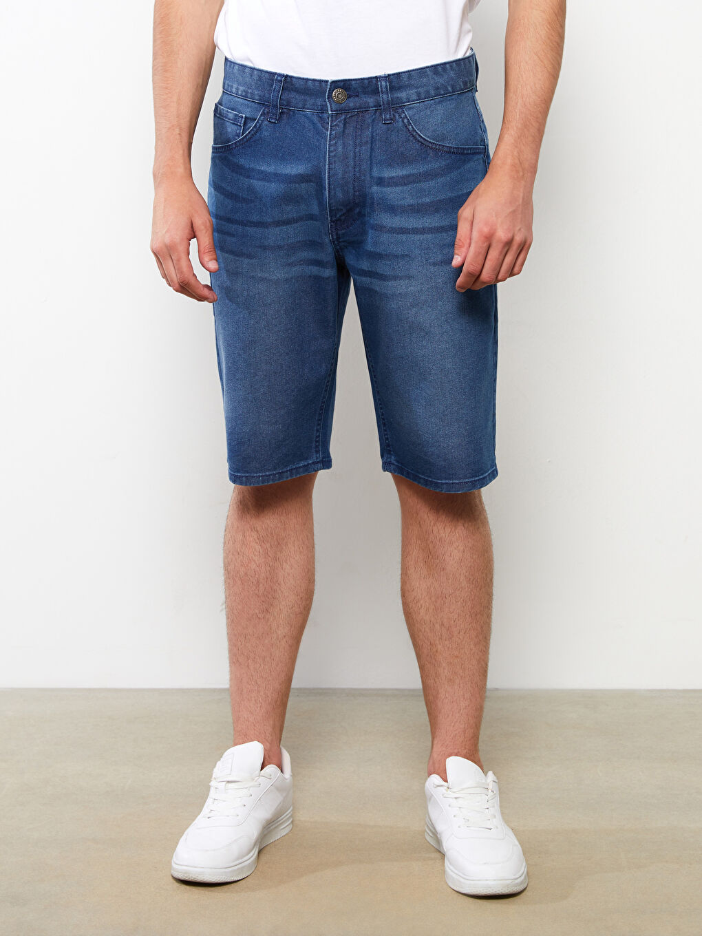 Standard Fit Men's Denim Shorts -S2KF43Z8-309