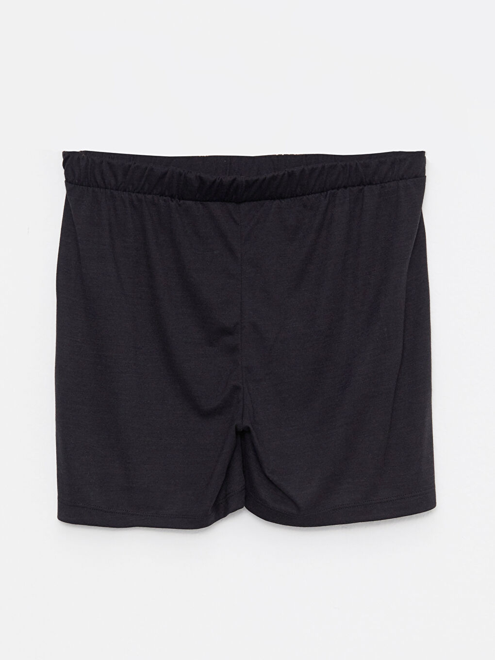 Siyah Kadın Beli Lastikli Düz  Pijama Altı-6