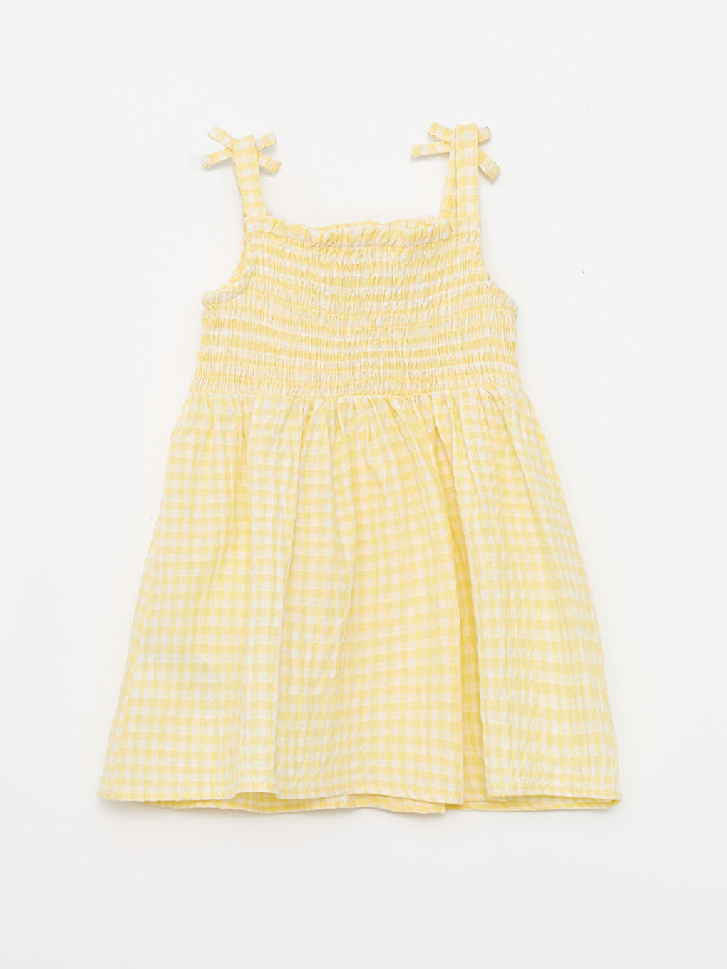 Robe Bébé Fille à Encolure Carrée et Bretelles