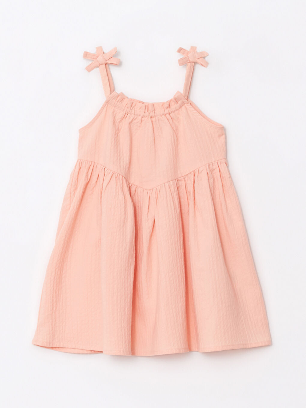 LCW baby Crew Neck Strap Cotton Baby Girl Dress -S2KG12Z1-FME