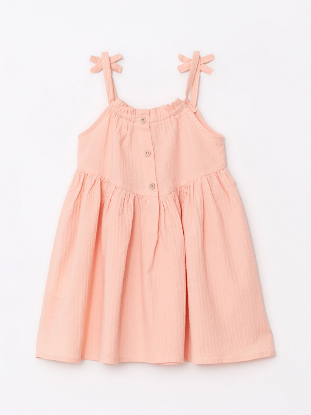 LCW baby Crew Neck Strap Cotton Baby Girl Dress -S2KG12Z1-FME