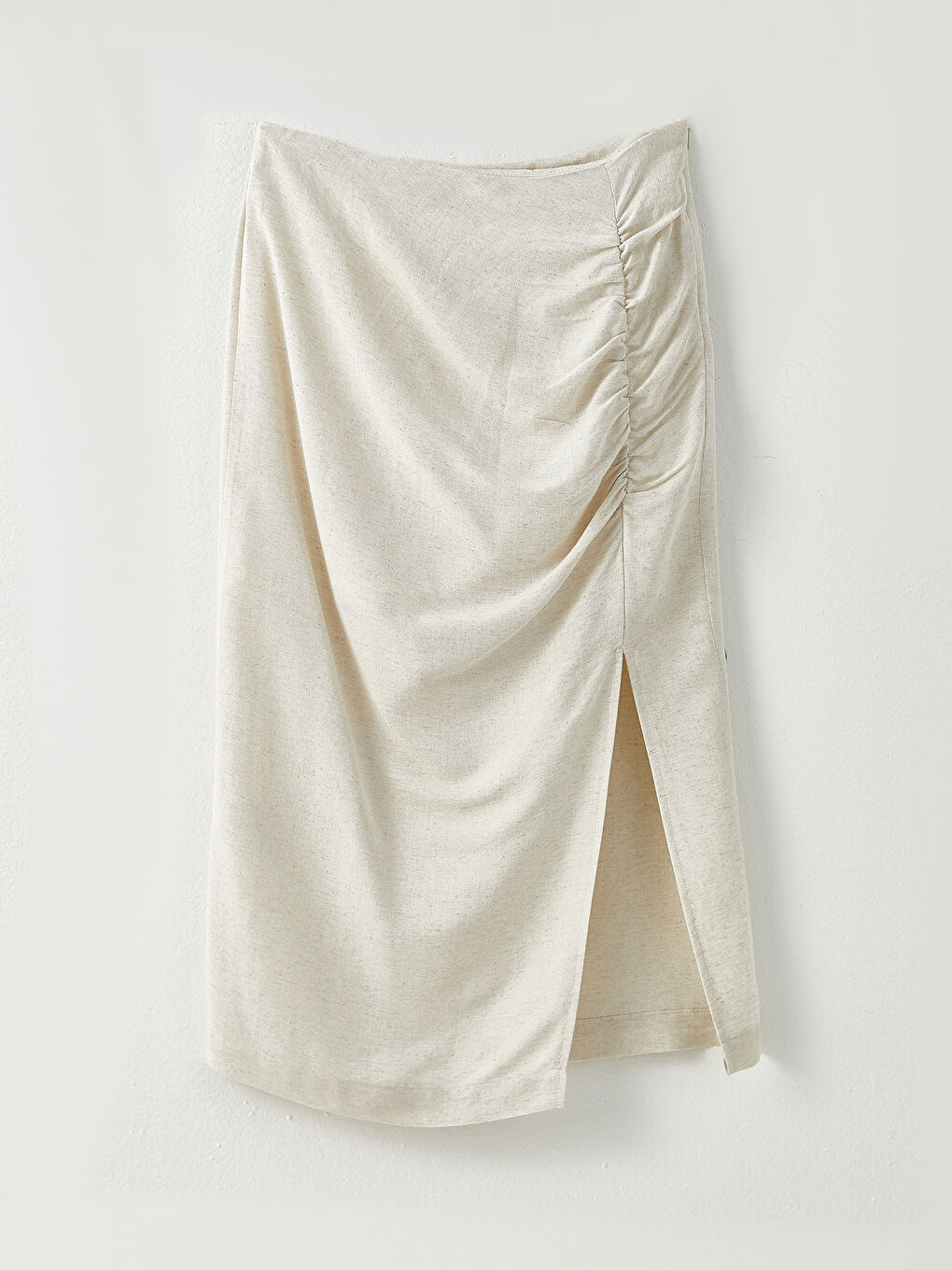 LCW Vision Zippered Waist Plain Ruffle Detailed Women's Skirt -S2KG55Z8-SEP