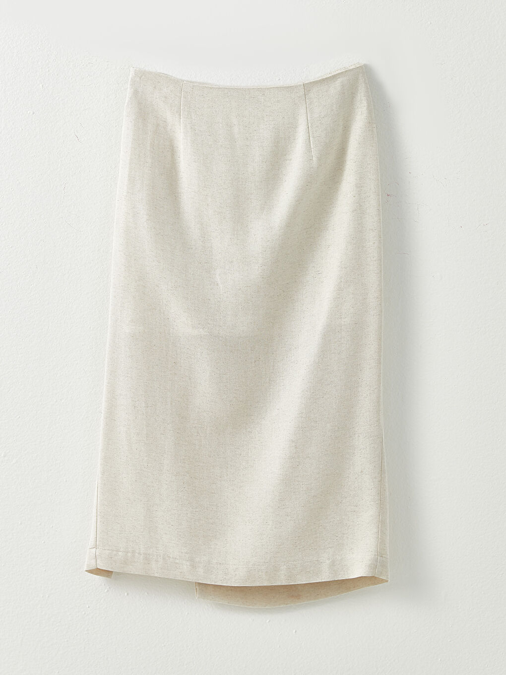 LCW Vision Zippered Waist Plain Ruffle Detailed Women's Skirt -S2KG55Z8-SEP