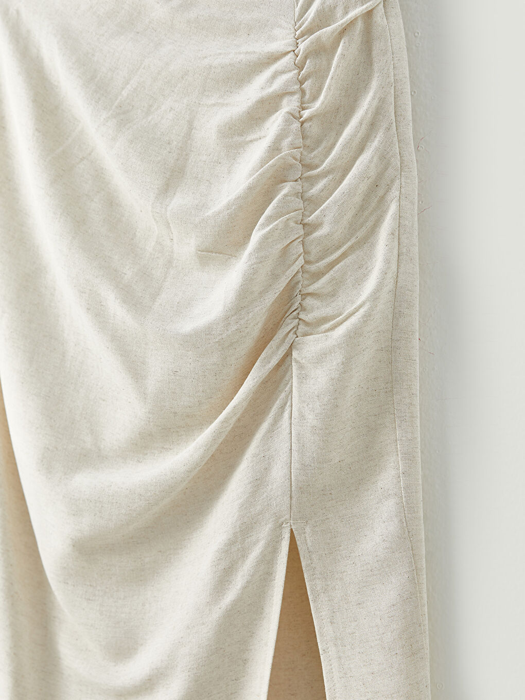 LCW Vision Zippered Waist Plain Ruffle Detailed Women's Skirt -S2KG55Z8-SEP