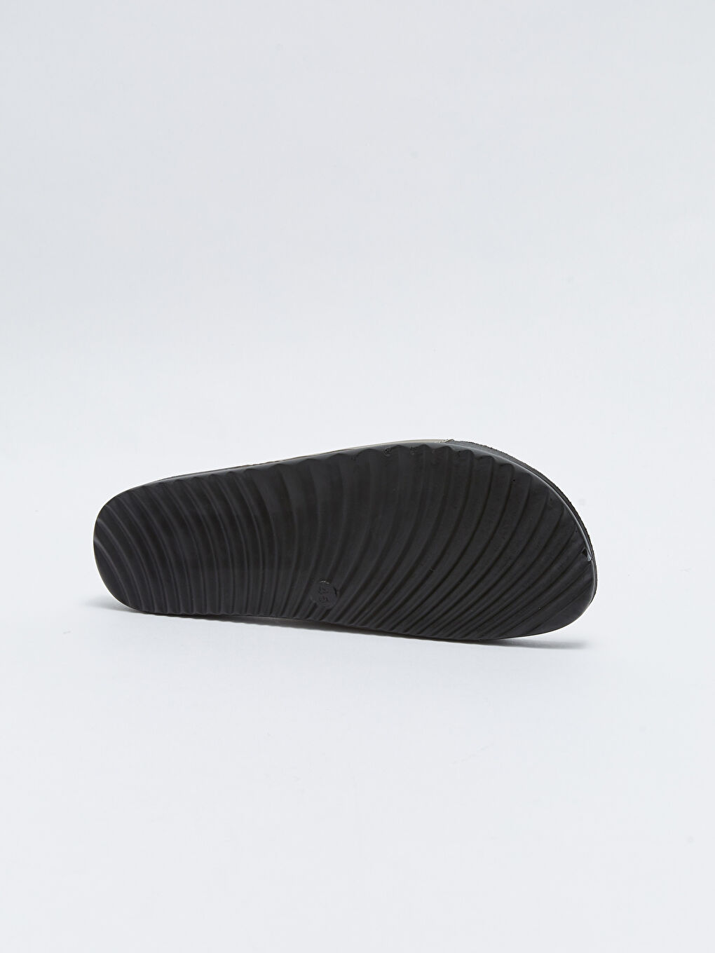 Gri Deri Görünümlü Cırt Cırtlı Erkek Terlik-3