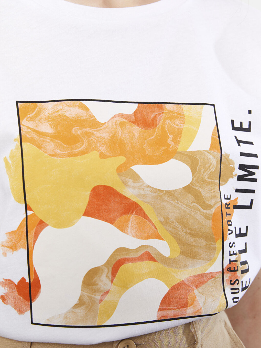 Футболка с круглым вырезом, с принтом, с коротким рукавом, из хлопка, для женщин-3