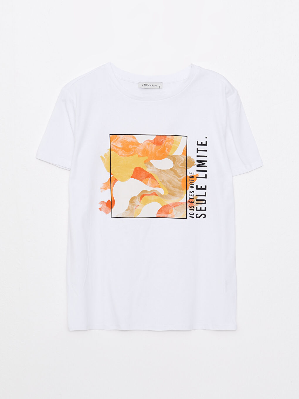 Футболка с круглым вырезом, с принтом, с коротким рукавом, из хлопка, для женщин-5