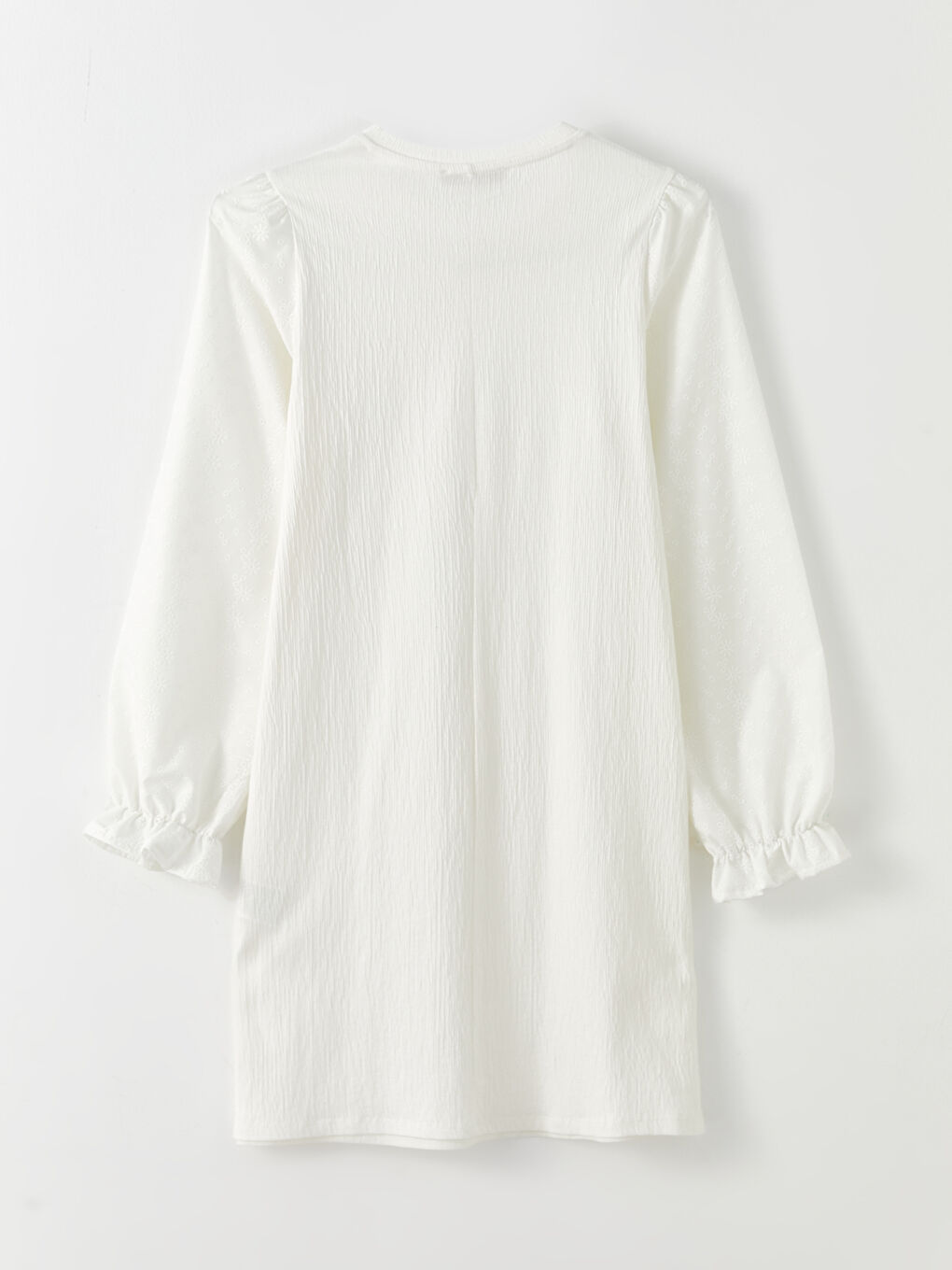 Crew Neck Plain Long Sleeve Women's Tunic-6