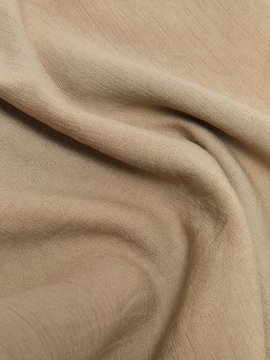 Bej Kadın Düz Eşarp-5