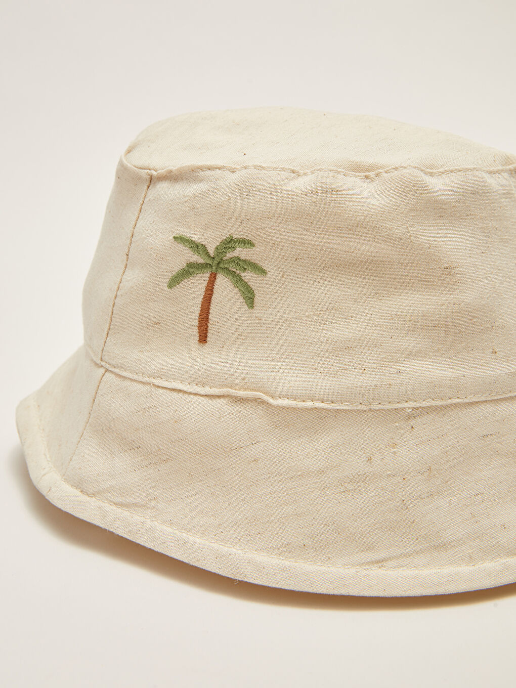 Printed Embroidery Detailed Baby Boy Hat-2