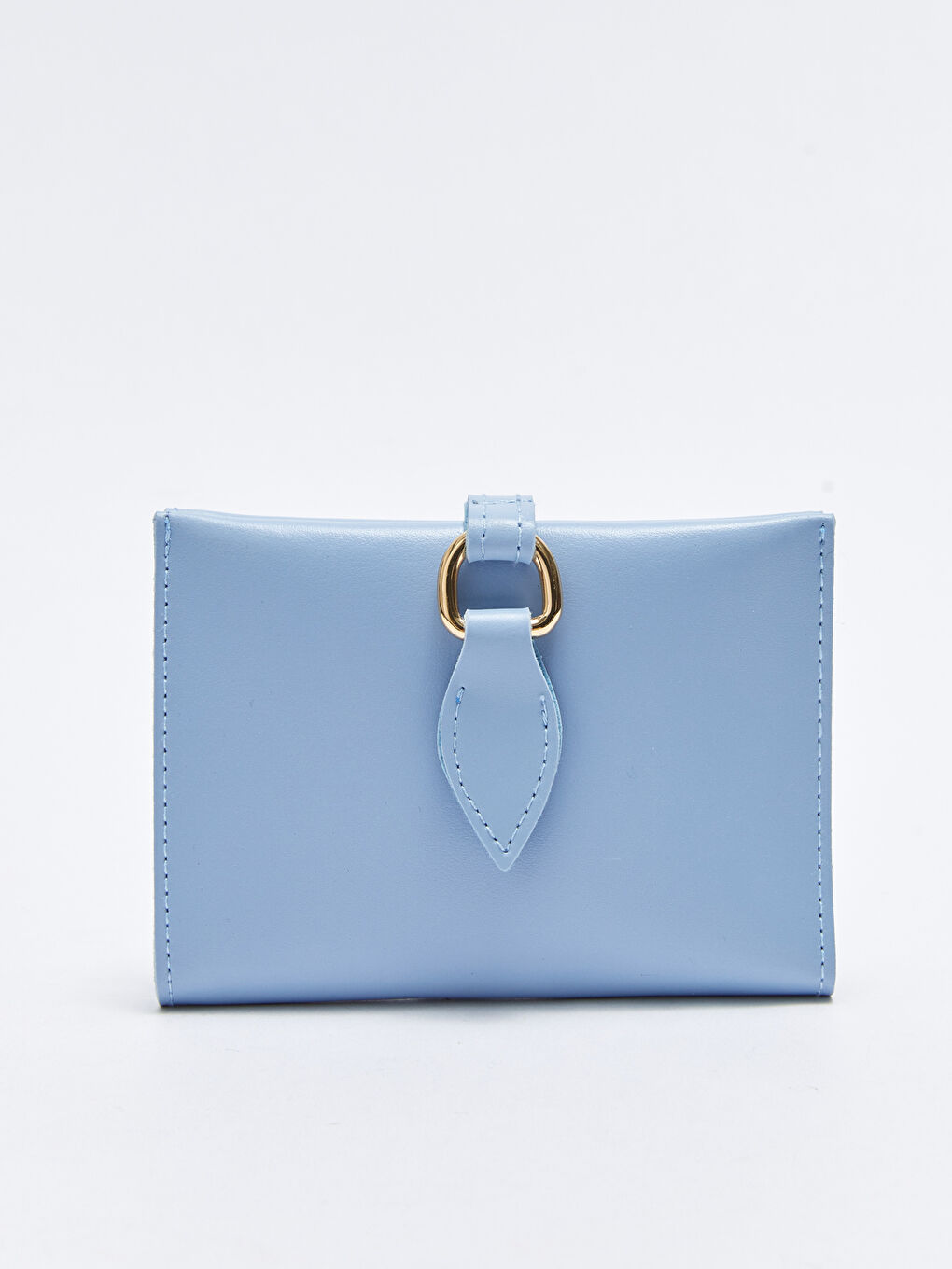 Mavi Deri Görünümlü Kadın Cüzdan