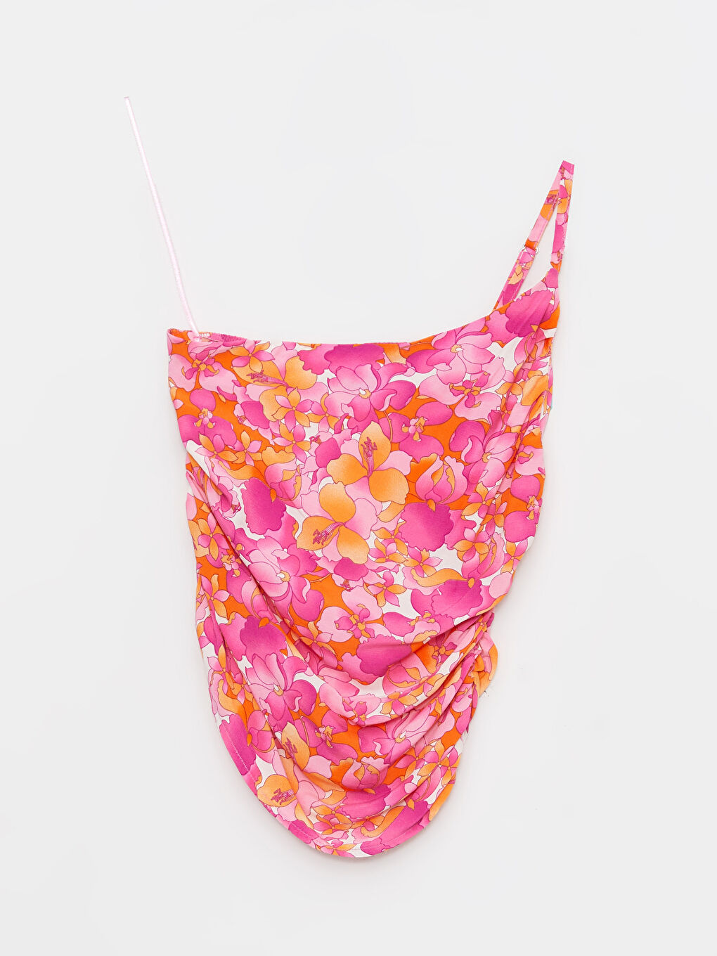 Bluză din Vâscoză cu Model pe Un Umăr pentru Femei-5