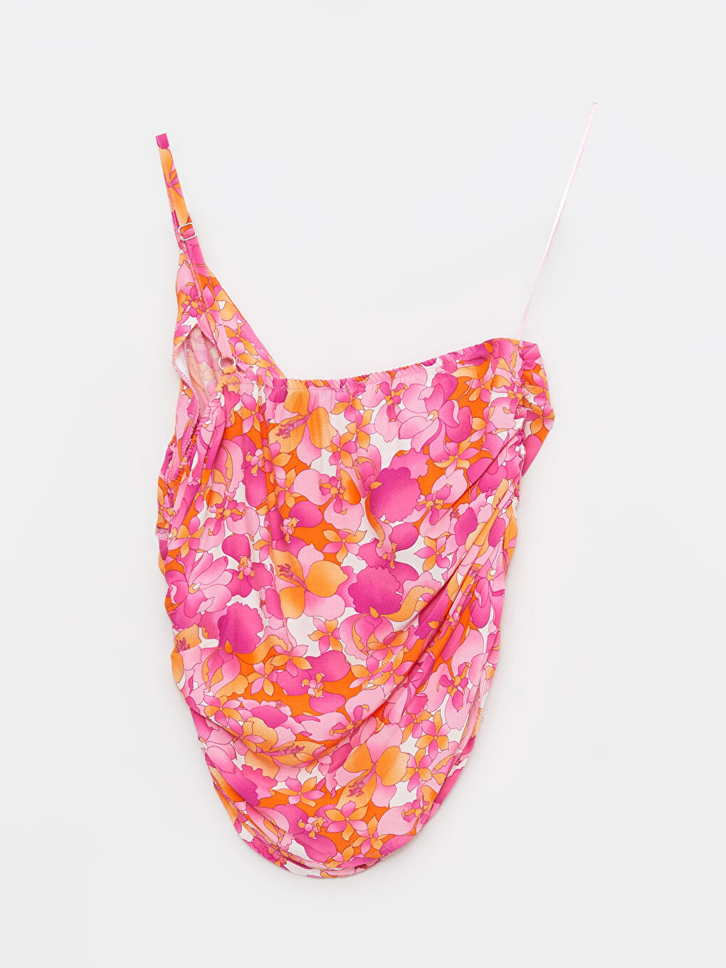 Bluză din Vâscoză cu Model pe Un Umăr pentru Femei-6