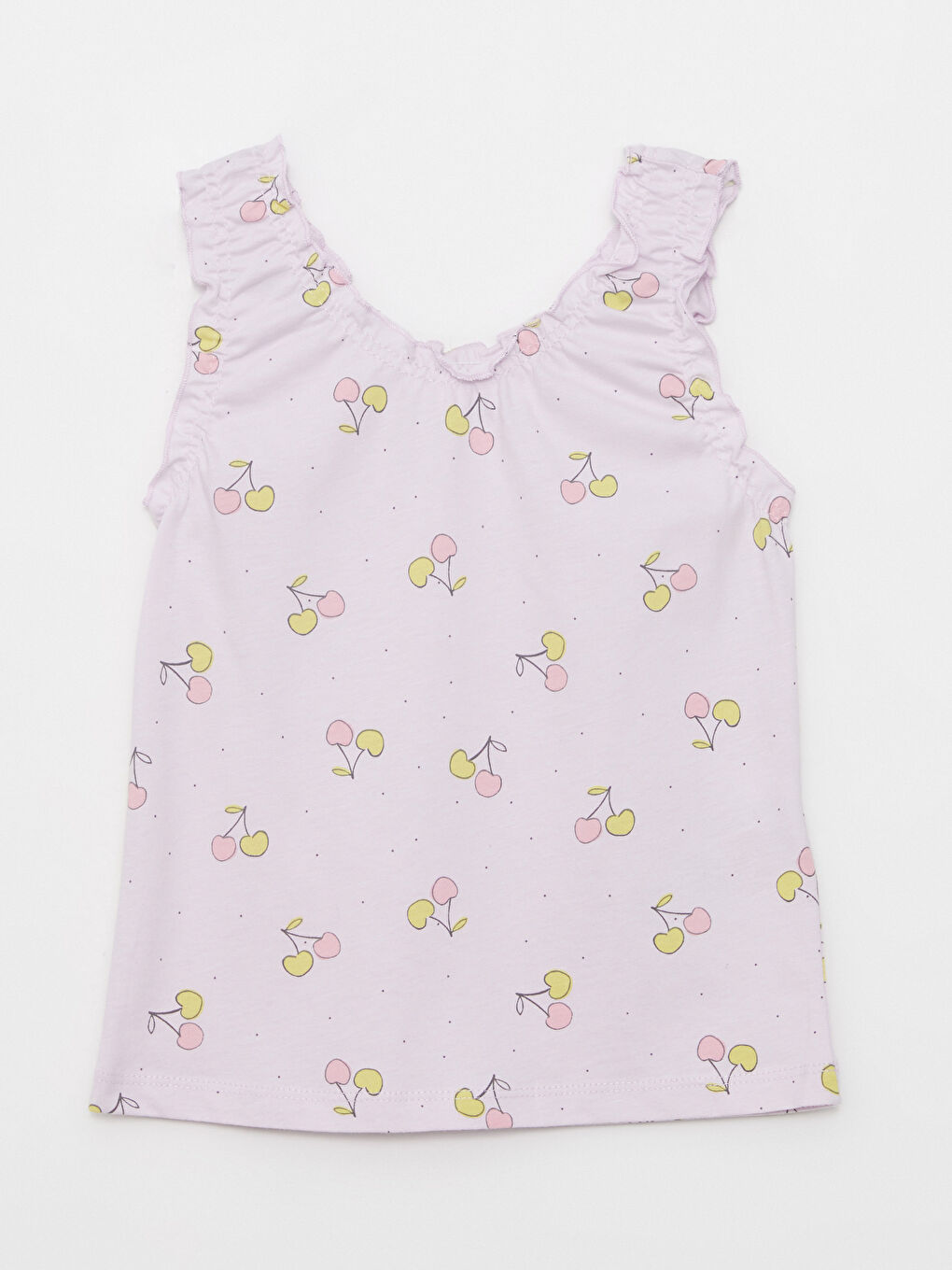 LCW baby Crew Neck Printed Cotton Baby Girl Athlete 2 Pieces -S2KI73Z1-LTM