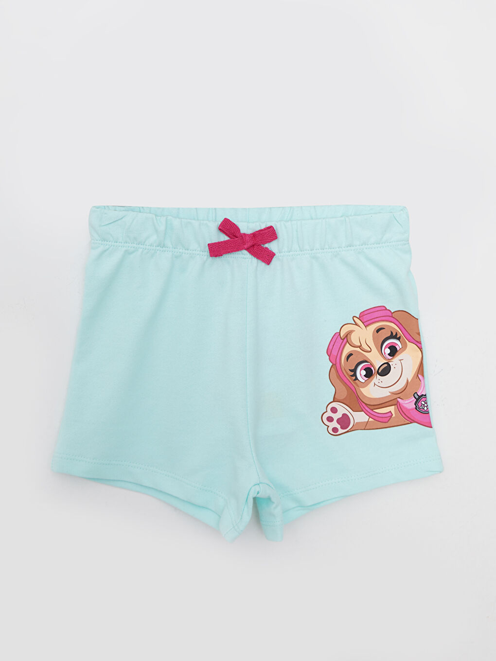 Shorts Bébé Fille En Coton Imprimé Pat' Patrouille Avec Taille Élastique