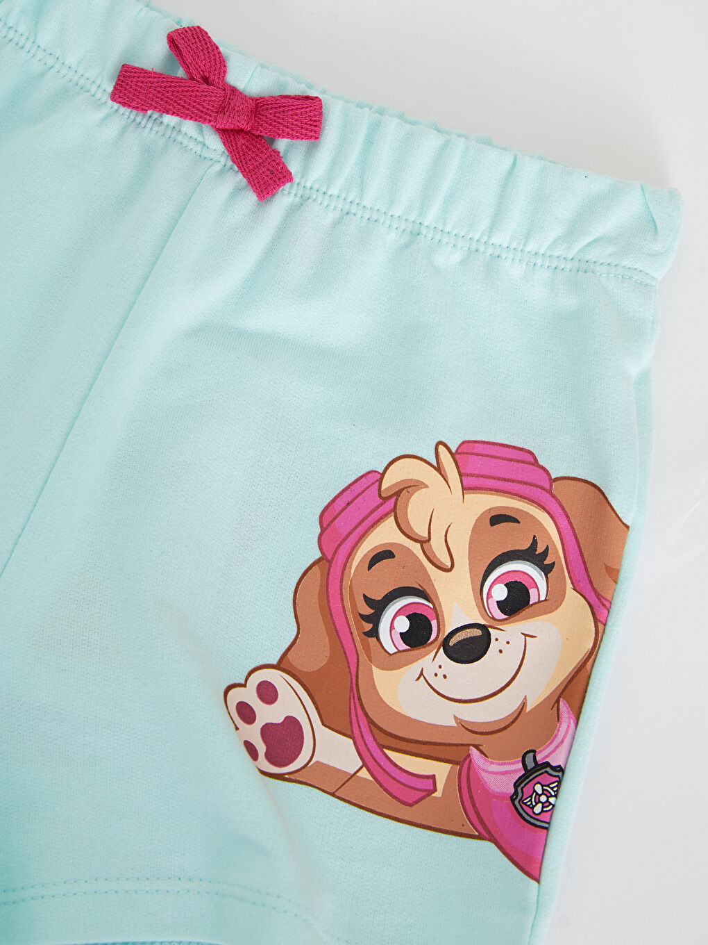 Shorts Bébé Fille En Coton Imprimé Pat' Patrouille Avec Taille Élastique-2