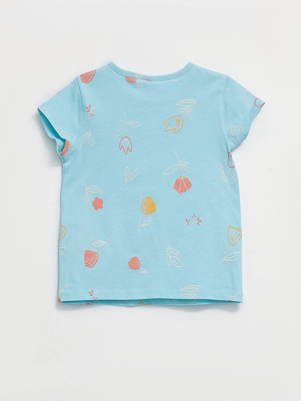 LCW baby Crew Neck Short Sleeve Printed Baby Girls' T-Shirt
