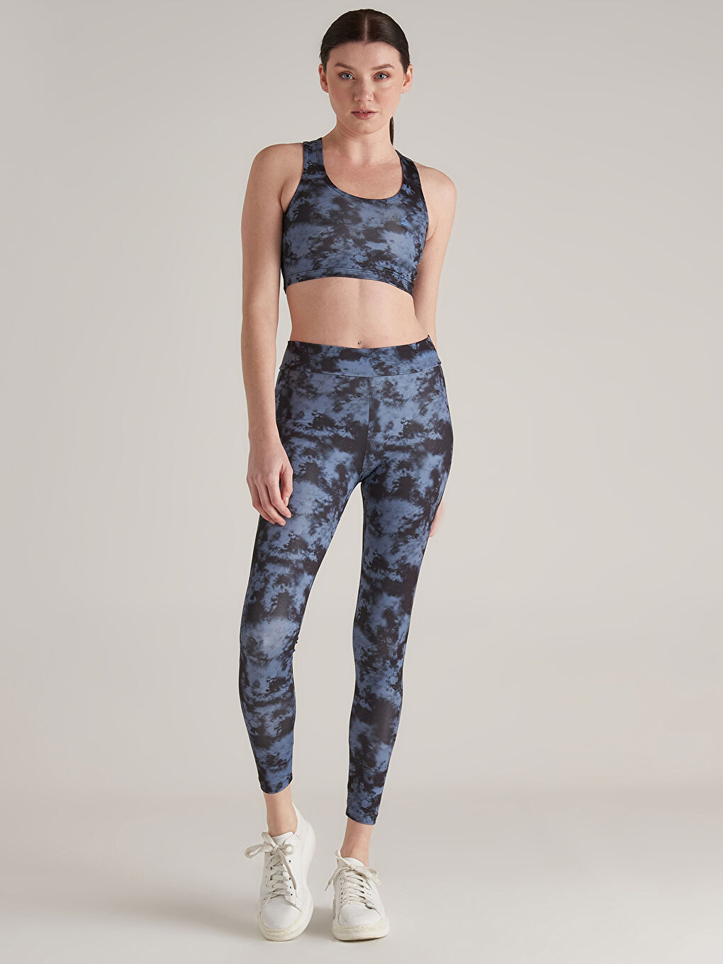 United Colors Of Benetton Lacivert U Yaka Batik Kadın Atlet