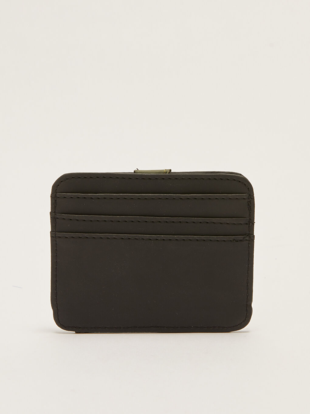 Haki Deri Görünümlü Erkek Kartlık-2