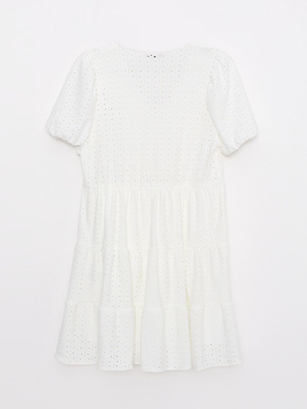 Rochie pentru Femei cu Decolteu în V din Dantelă și Mânecă Scurtă-6