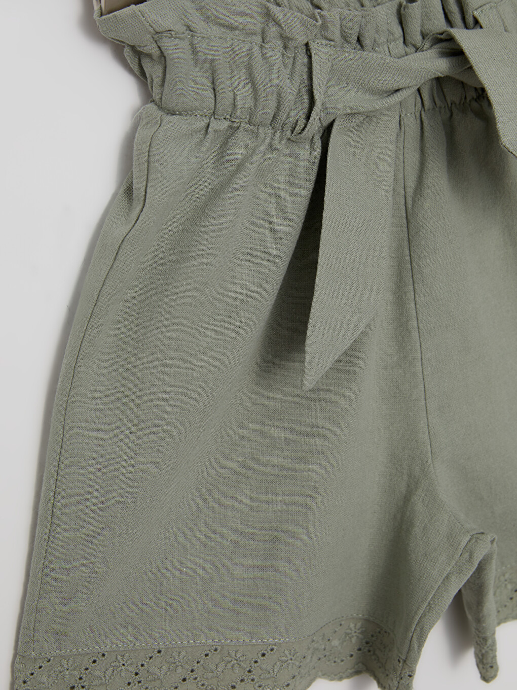 Short Basique en Coton à Taille Élastique pour Bébé Fille-1