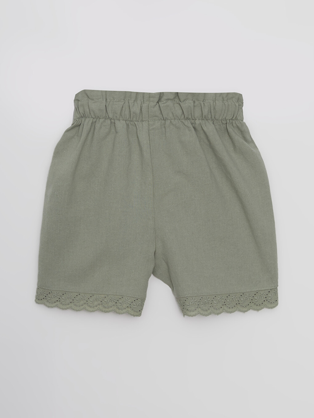Short Basique en Coton à Taille Élastique pour Bébé Fille-2