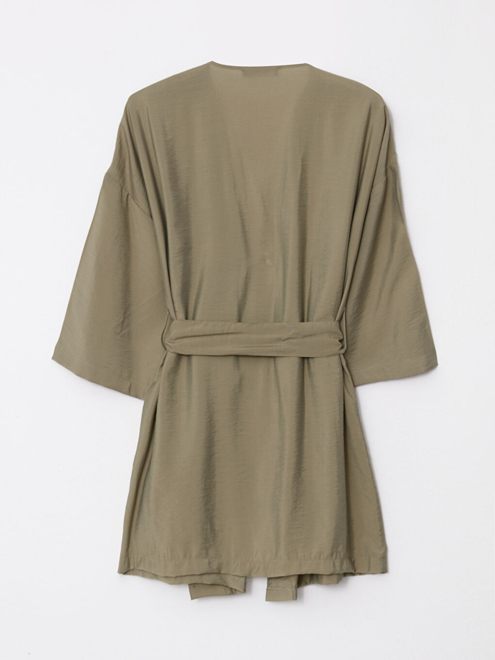 Yeşil Şal Yaka Kadın Kimono-6