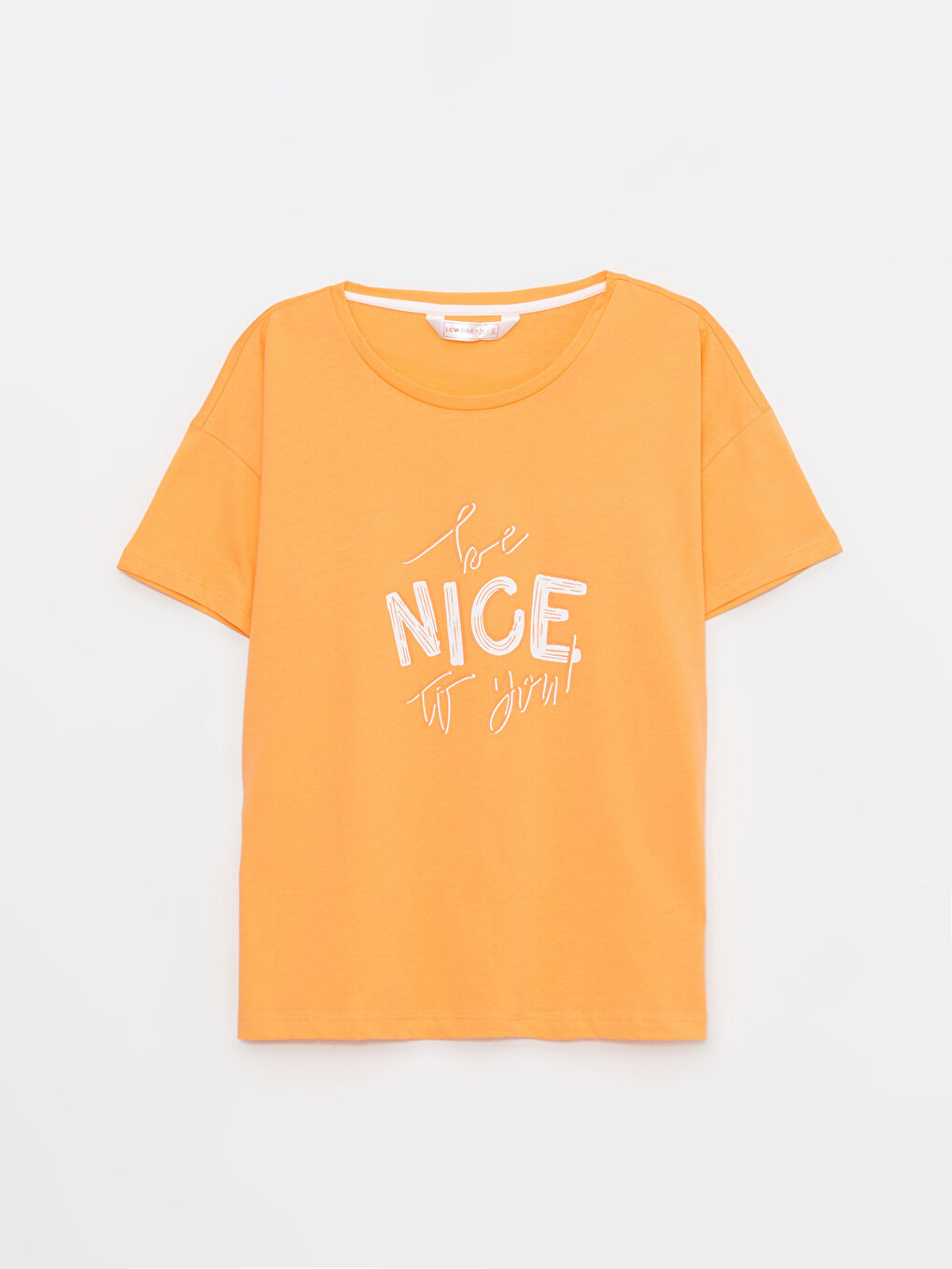 Pembe Bisiklet Yaka Baskılı Kısa Kollu Pamuklu Kadın Pijama Takımı-6