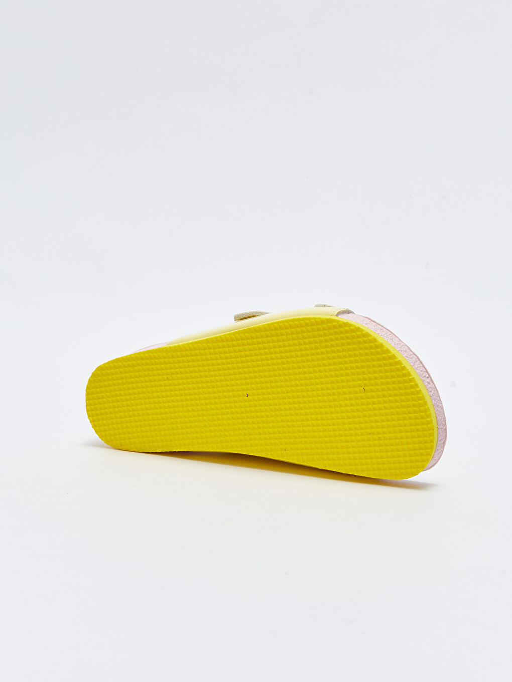 Sarı Çift Bantlı Toka Detaylı Kız Çocuk Terlik-3