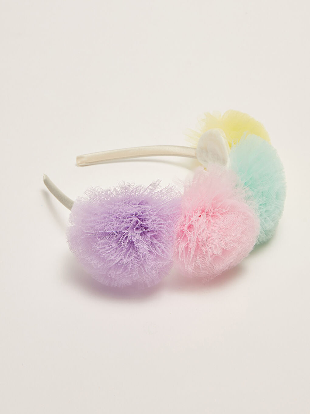 Karışık Tül Ponponlu Kız Çocuk Taç-3