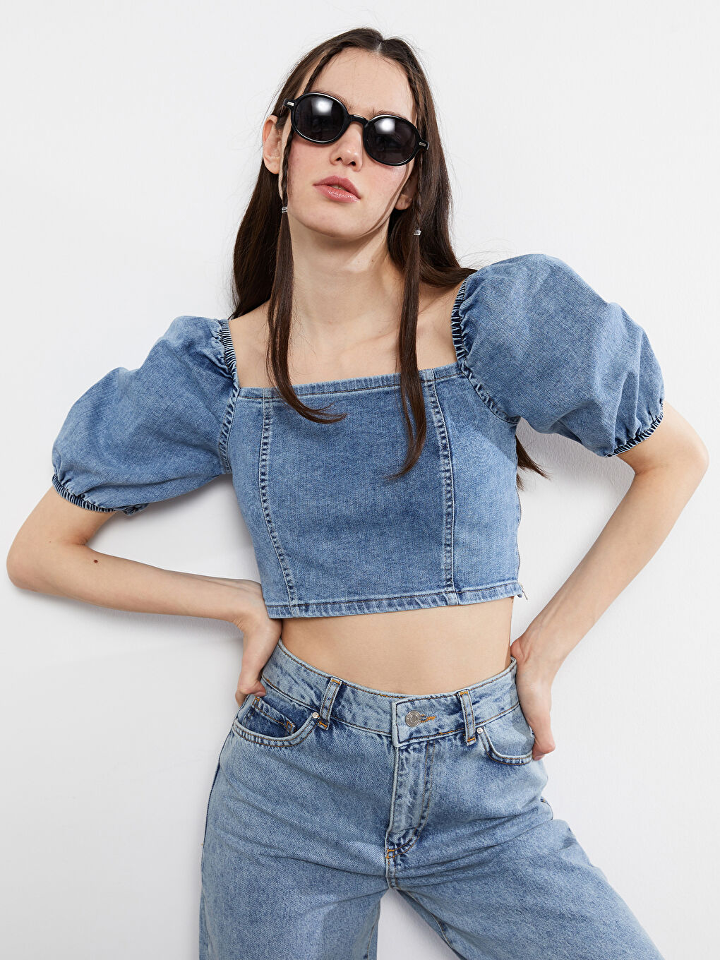 Kahverengi Desenli Kadın Güneş Gözlüğü