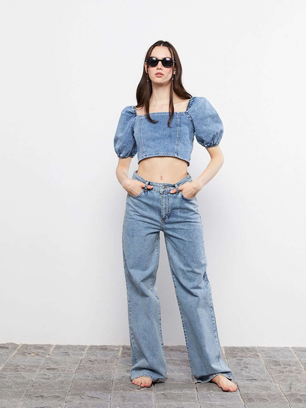 Kahverengi Desenli Kadın Güneş Gözlüğü-1