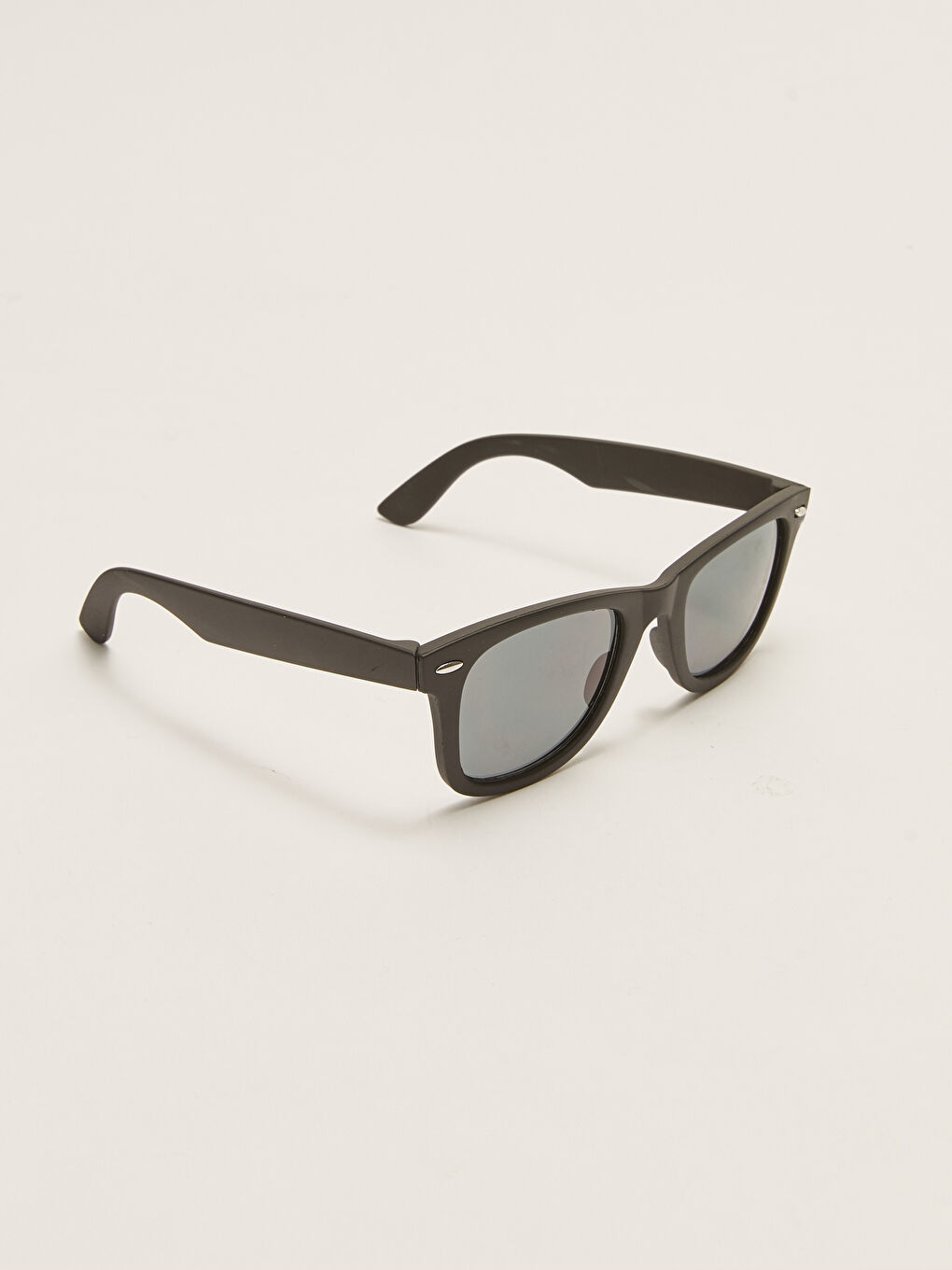 Siyah Düz Erkek Güneş Gözlüğü-3