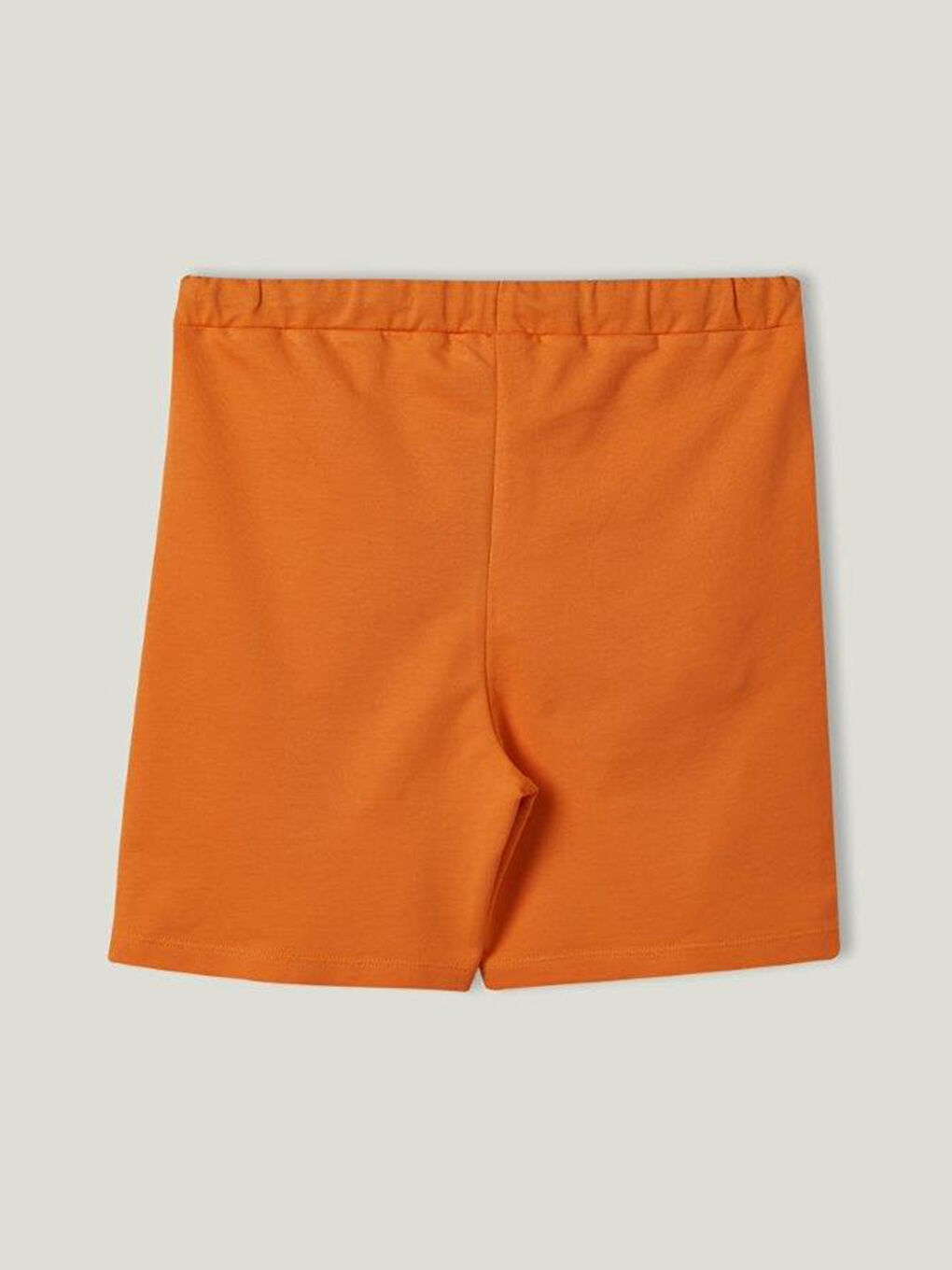 Turuncu Beli Lastikli Baskılı Erkek Çocuk Şort-2