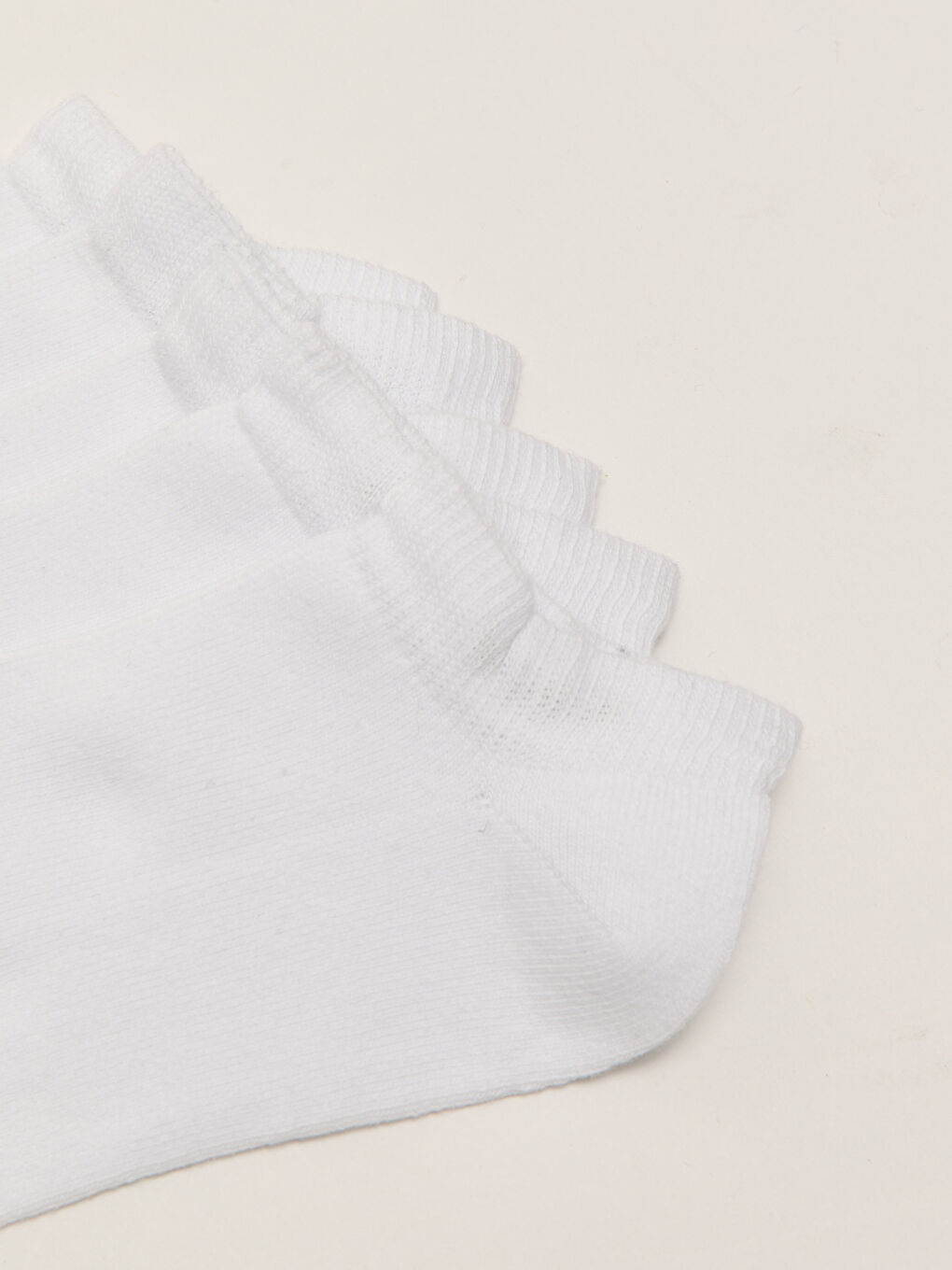 Beyaz Basic Erkek Çocuk Patik Çorap 5'li-2