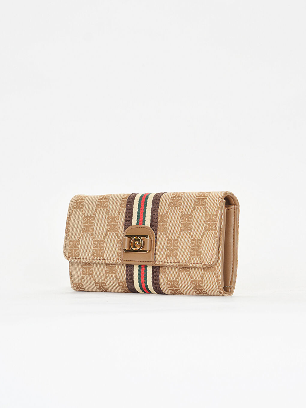 Kahverengi Desenli Kadın Cüzdan-2