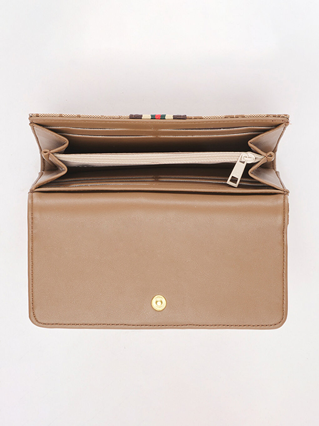 Kahverengi Desenli Kadın Cüzdan-3